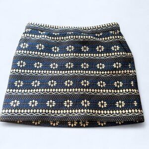 J.Crew Embroidered Daisy Mini Skirt – Size 12